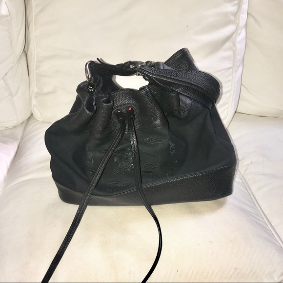 Authenticated Burberry black leather bag - Picture 3 of 11